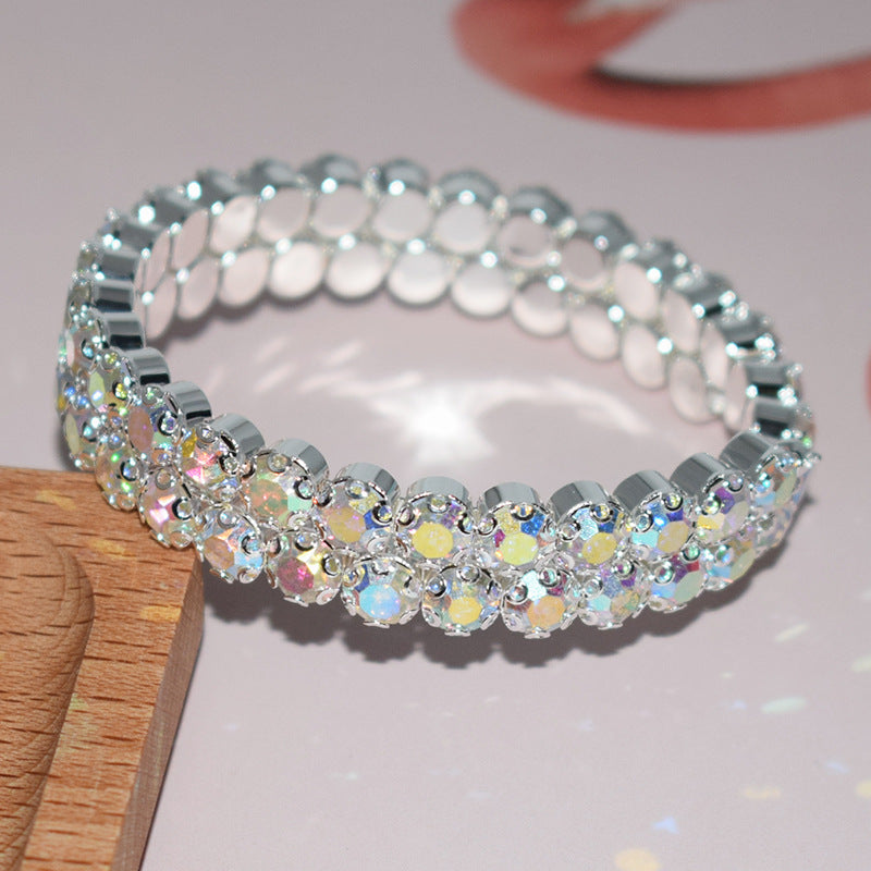 Wholesale Rhinestone Layered Bracelet Set